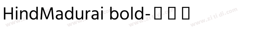 HindMadurai bold字体转换